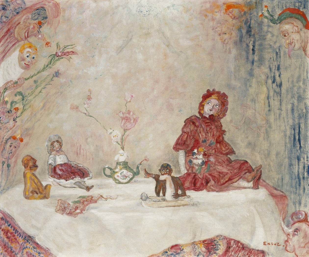 Máscaras e Bonecas; Masques et Poupes de James Ensor