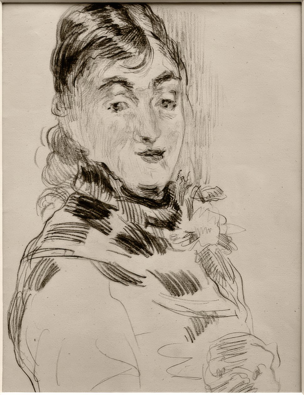 Méry Laurent com um pug de James Sidney Ensor
