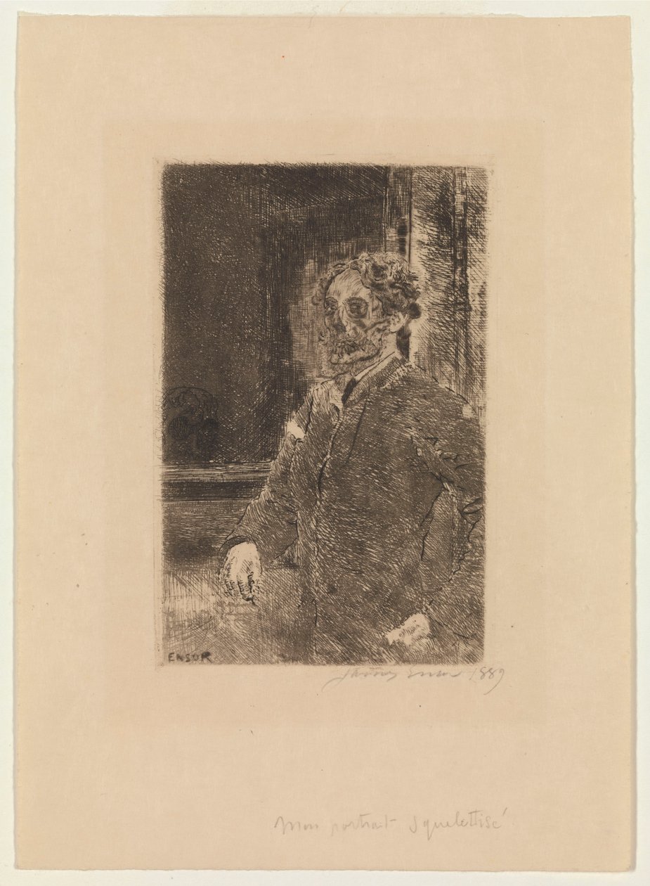O meu retrato de um esqueleto de James Ensor