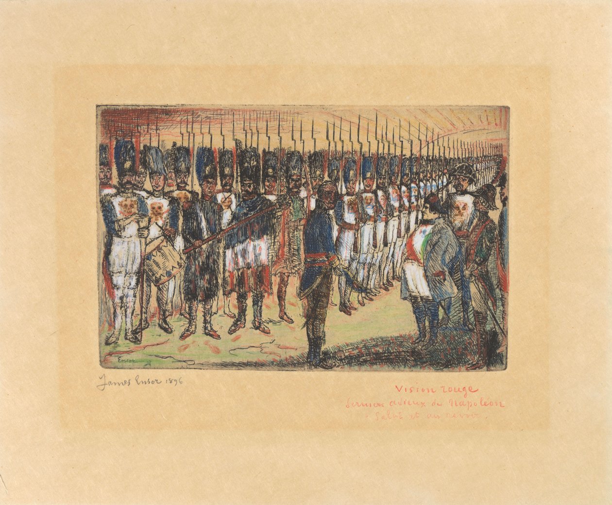 A despedida de Napoleão de James Ensor