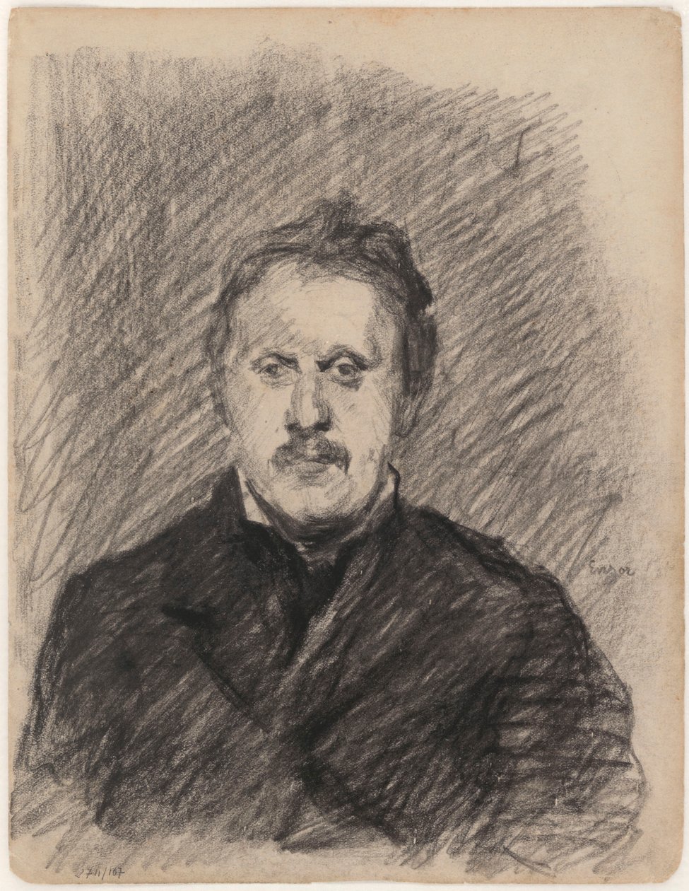 Retrato de um homem de James Ensor