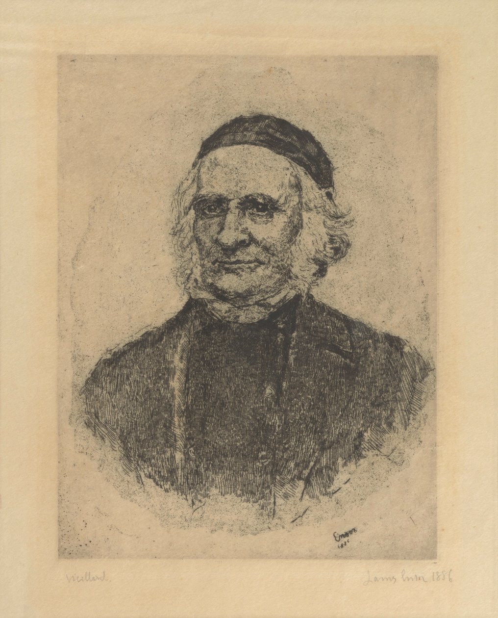 Retrato do botânico sueco Elias Fries de James Ensor