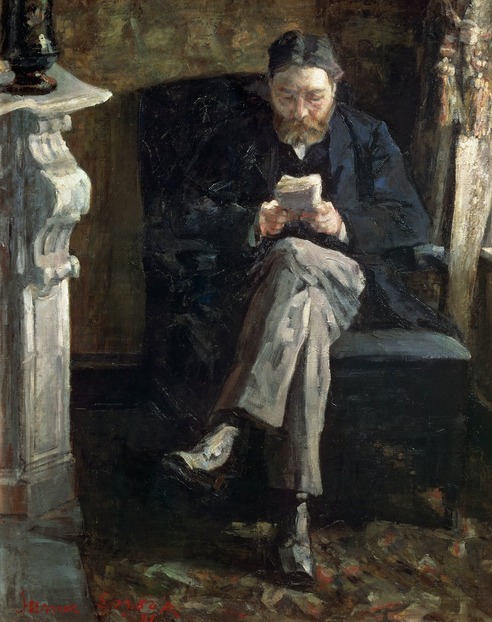 Retrato do pai do artista de James Ensor