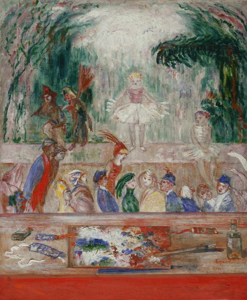 Rayons de Palette, c.1930 (óleo sobre tela) de James Ensor