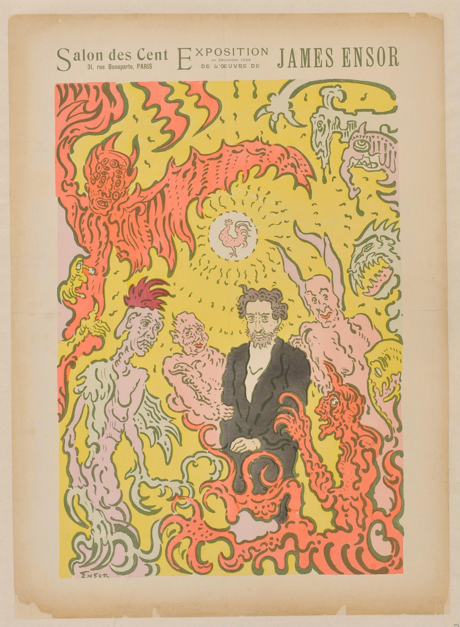 Salon des Cent. Dezember 1898 de James Ensor