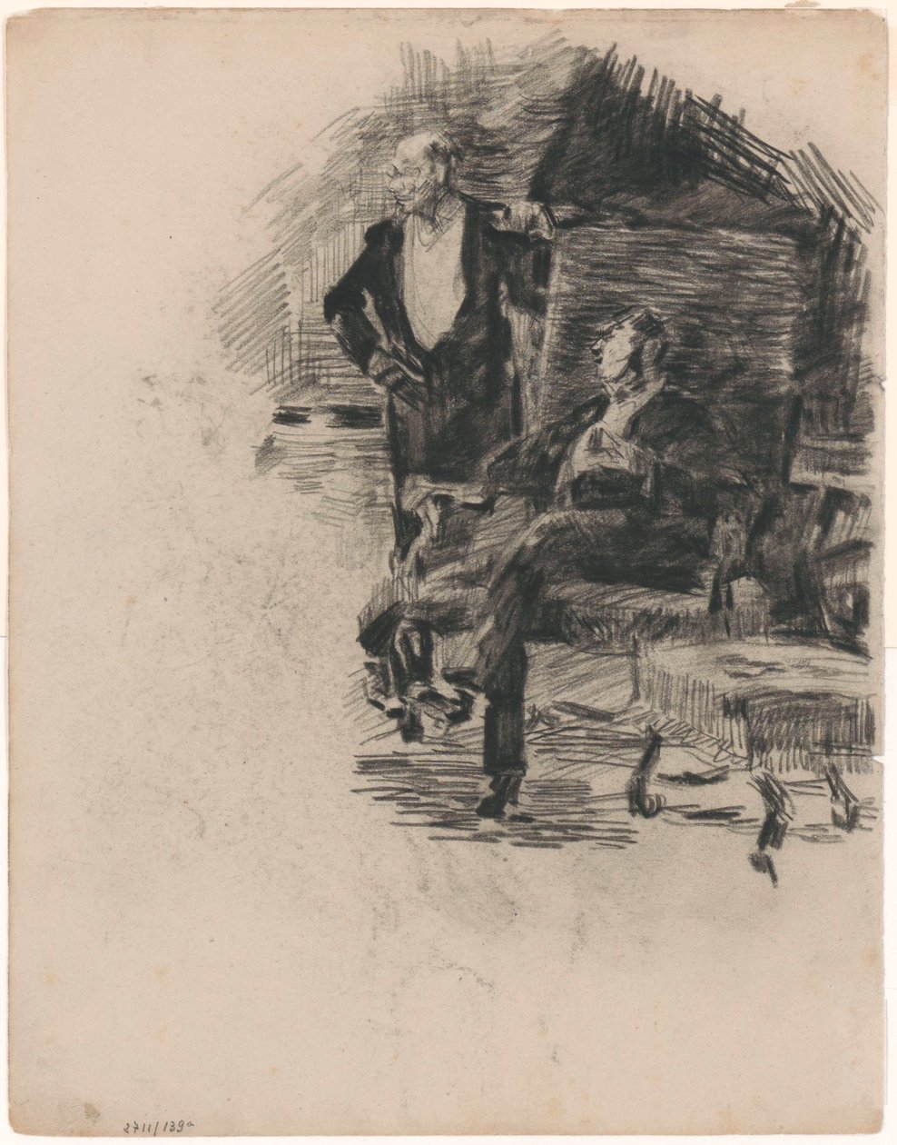 Cavalheiro sentado e de pé de James Ensor