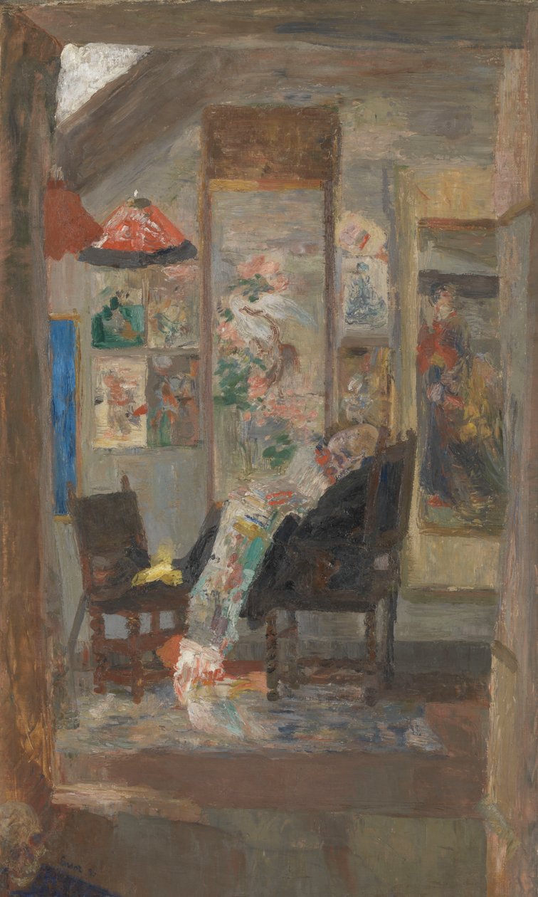 Esqueleto Olhando para a Chinoiseries de James Ensor