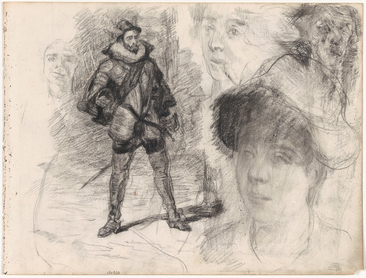 Soldado espanhol e quatro rostos de James Ensor