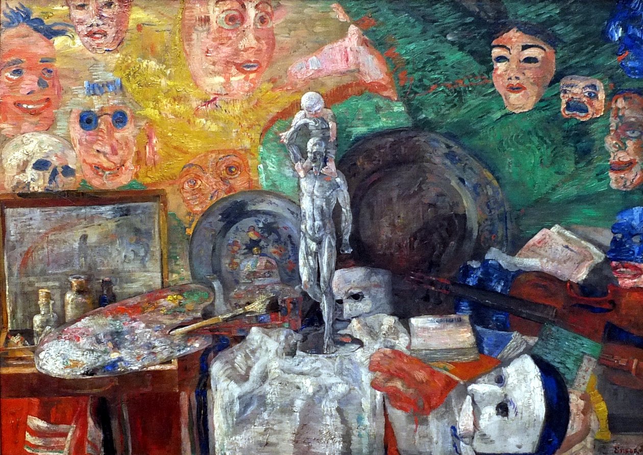 Natureza-morta no ateliê de James Ensor