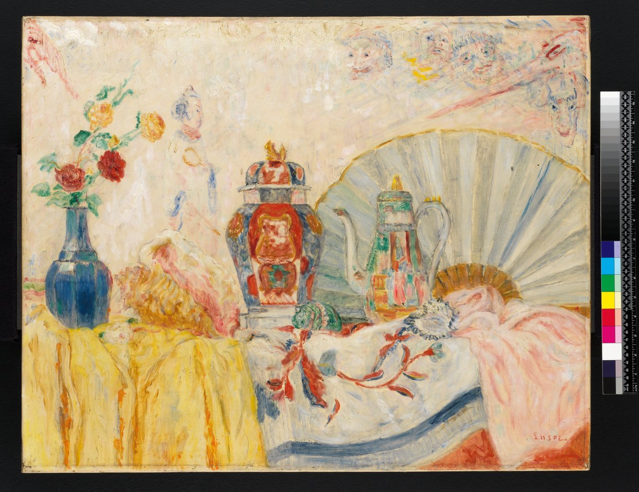 Natureza Morta com Cerâmica Chinesa de James Ensor