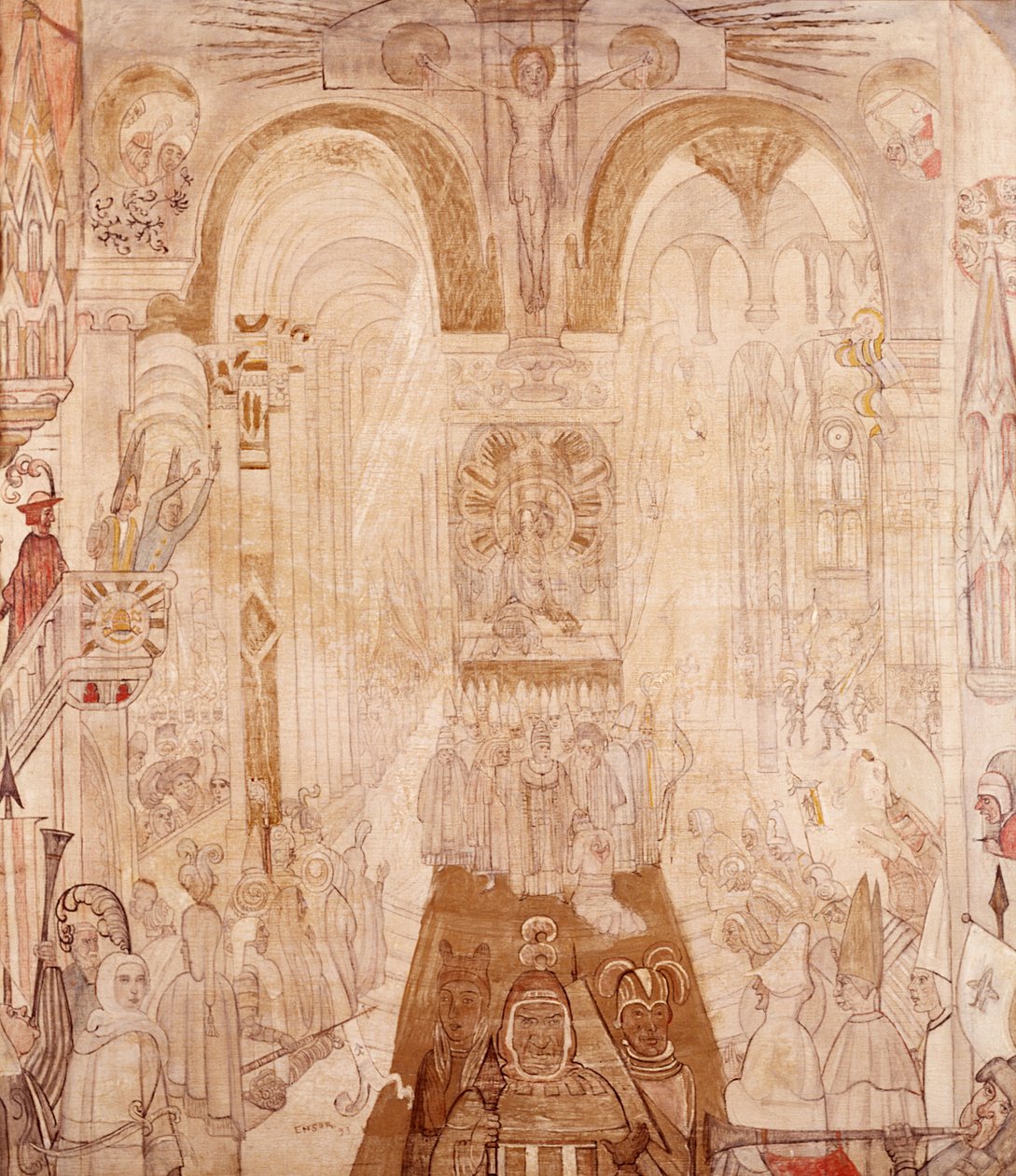 Composição simbólica de James Ensor