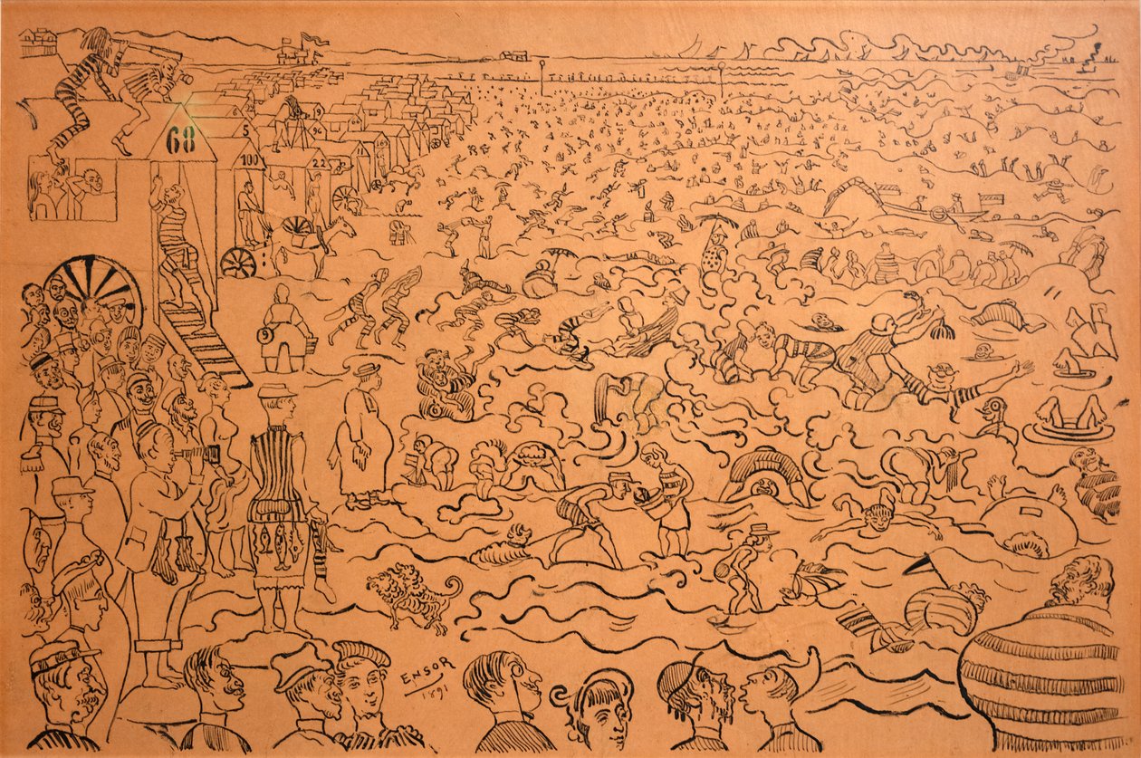 O Banho de Ostende de James Ensor