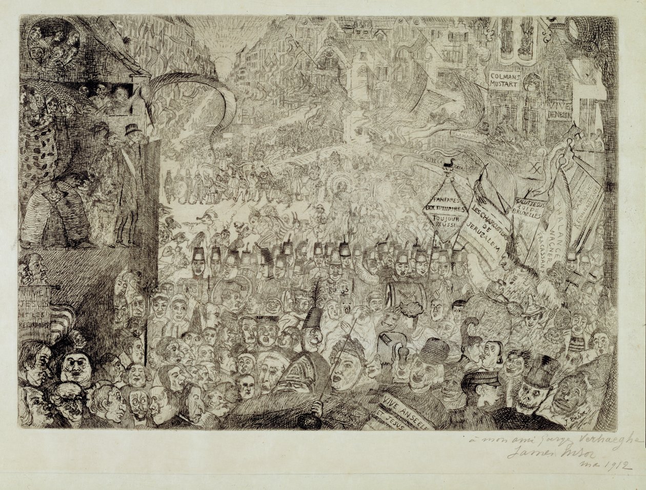 A Entrada de Cristo em Bruxelas de James Ensor