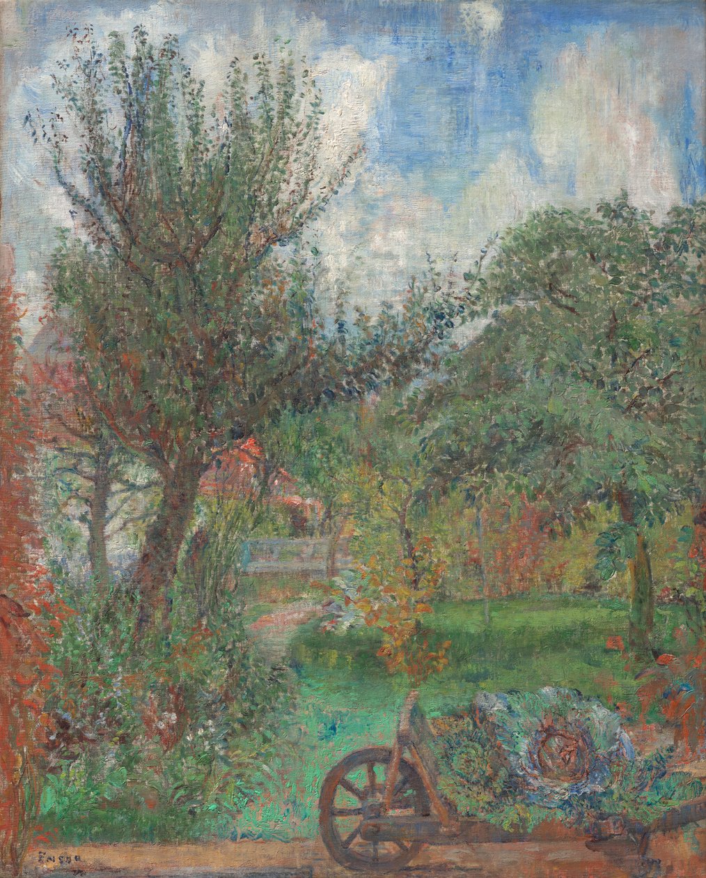 O jardim da família Rousseau de James Ensor
