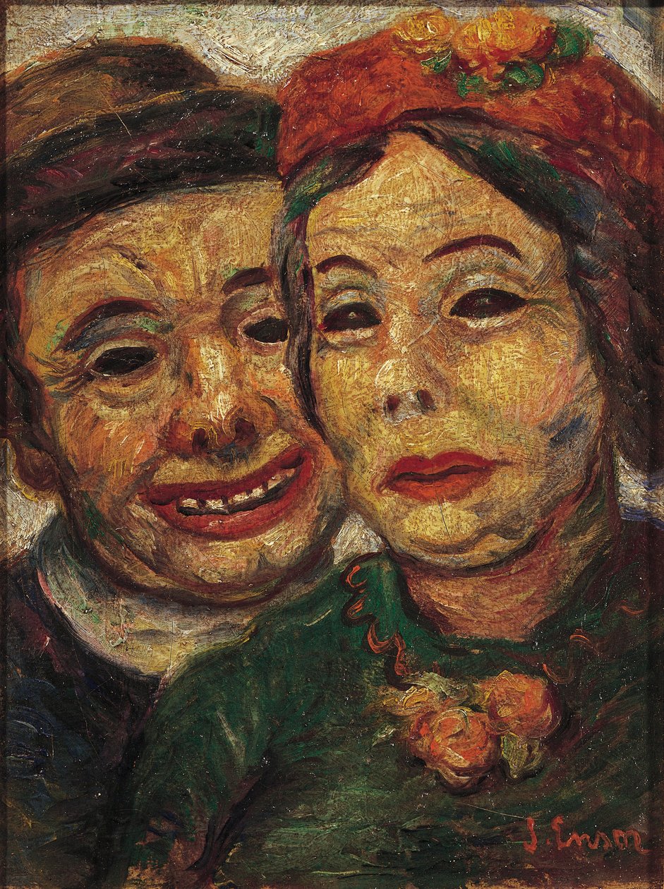 O Casal Mascarado de James Ensor