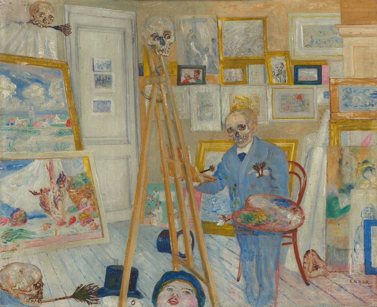 O pintor de esqueletos de James Ensor