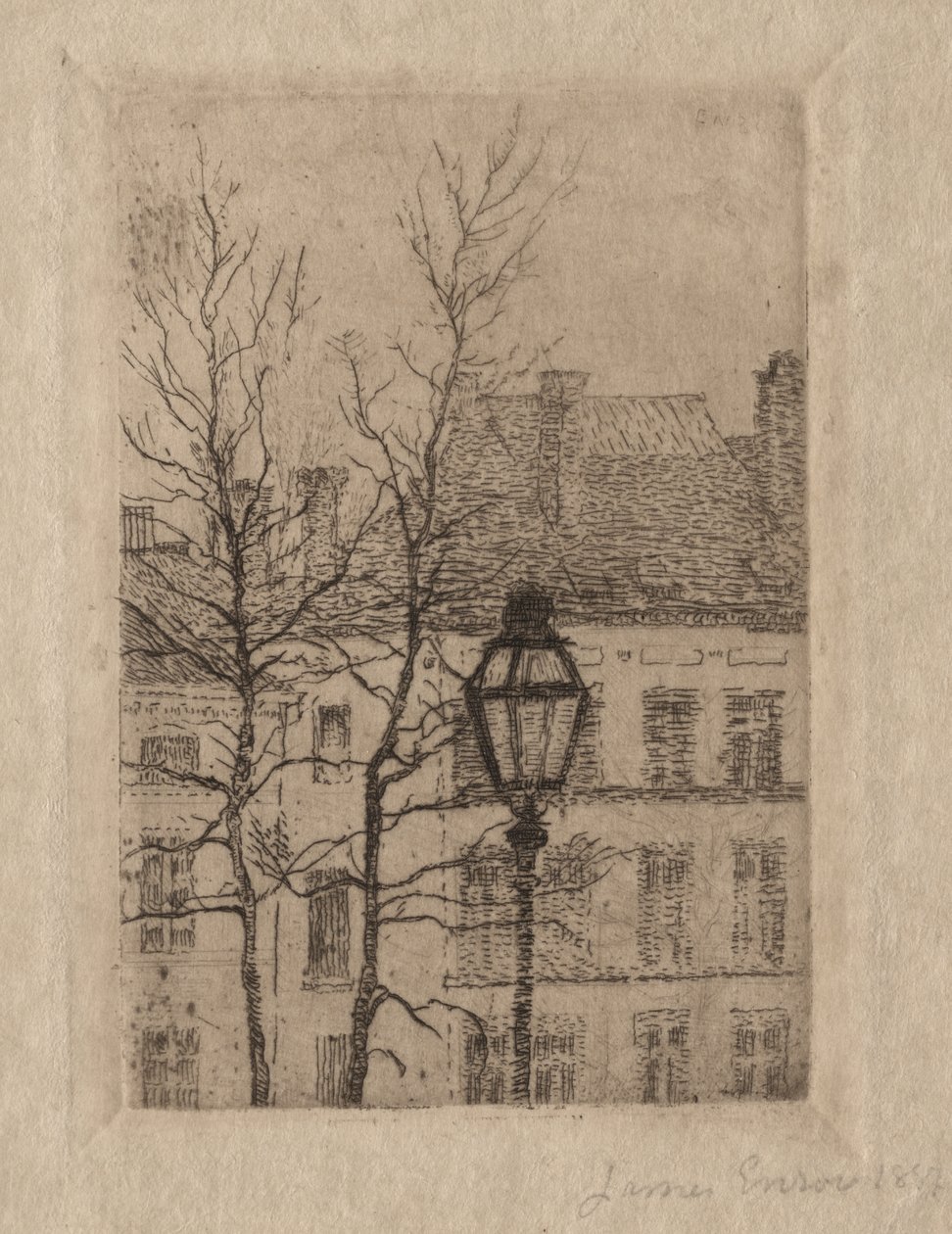 O poste de iluminação de James Ensor