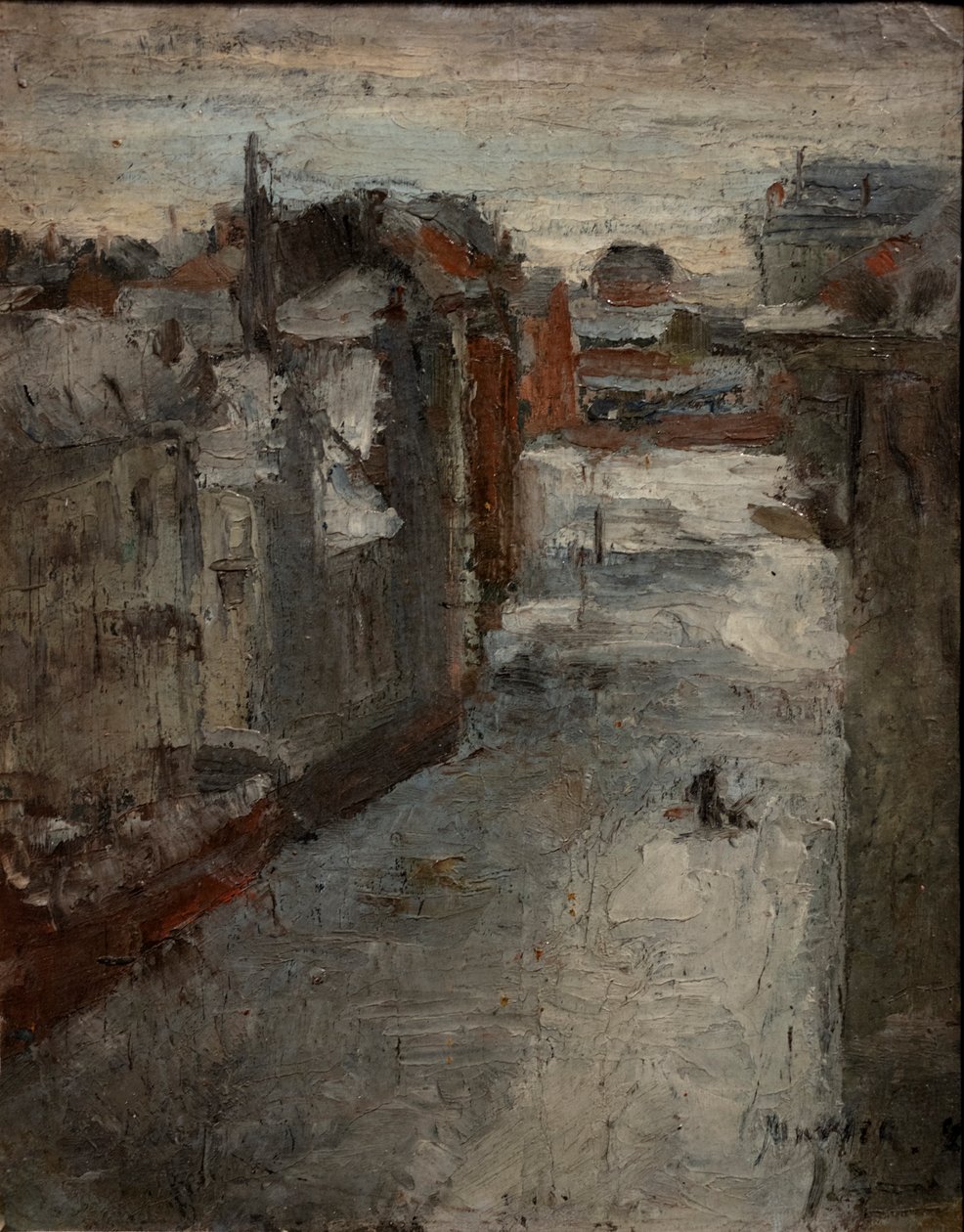 O Van Iseghemlane debaixo da neve de James Ensor