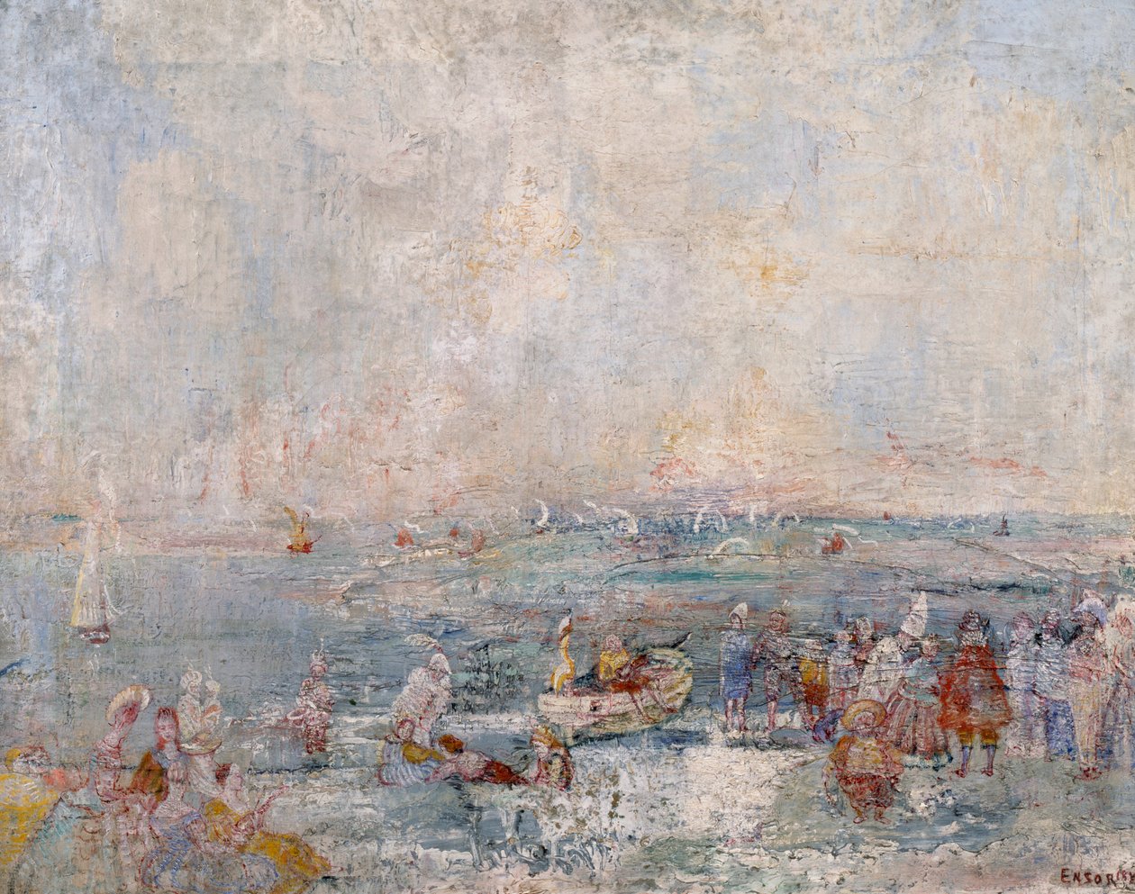 O carnaval na praia de James Ensor