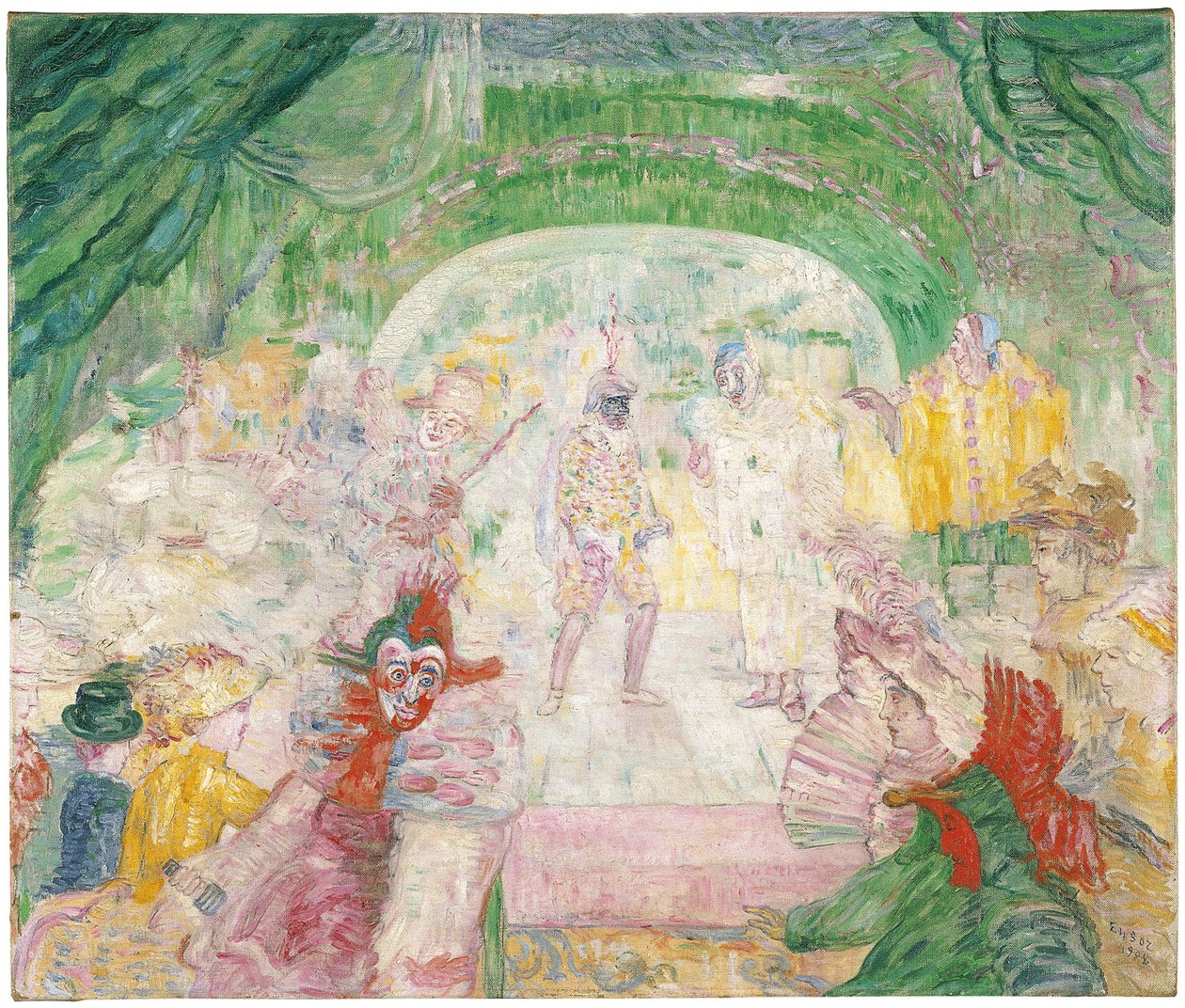 Teatro de Máscaras, 1908 de James Ensor