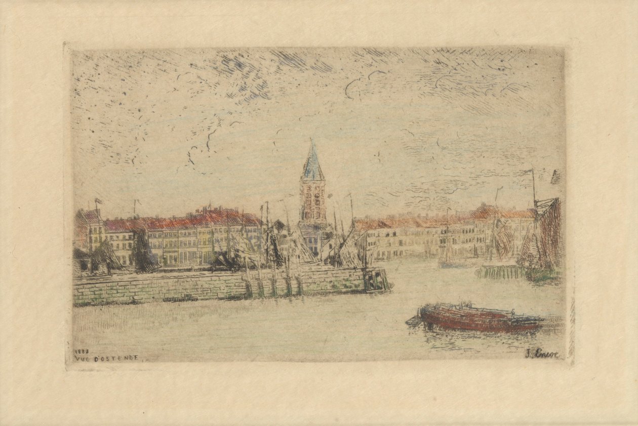 Vista de Ostende a leste de James Ensor