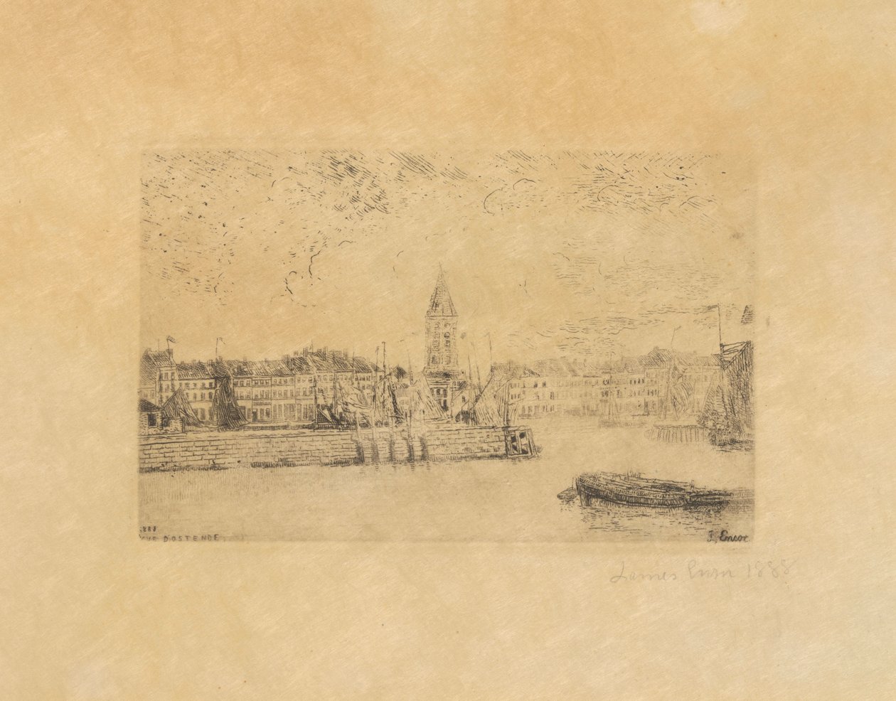 Vista de Ostende a leste de James Ensor