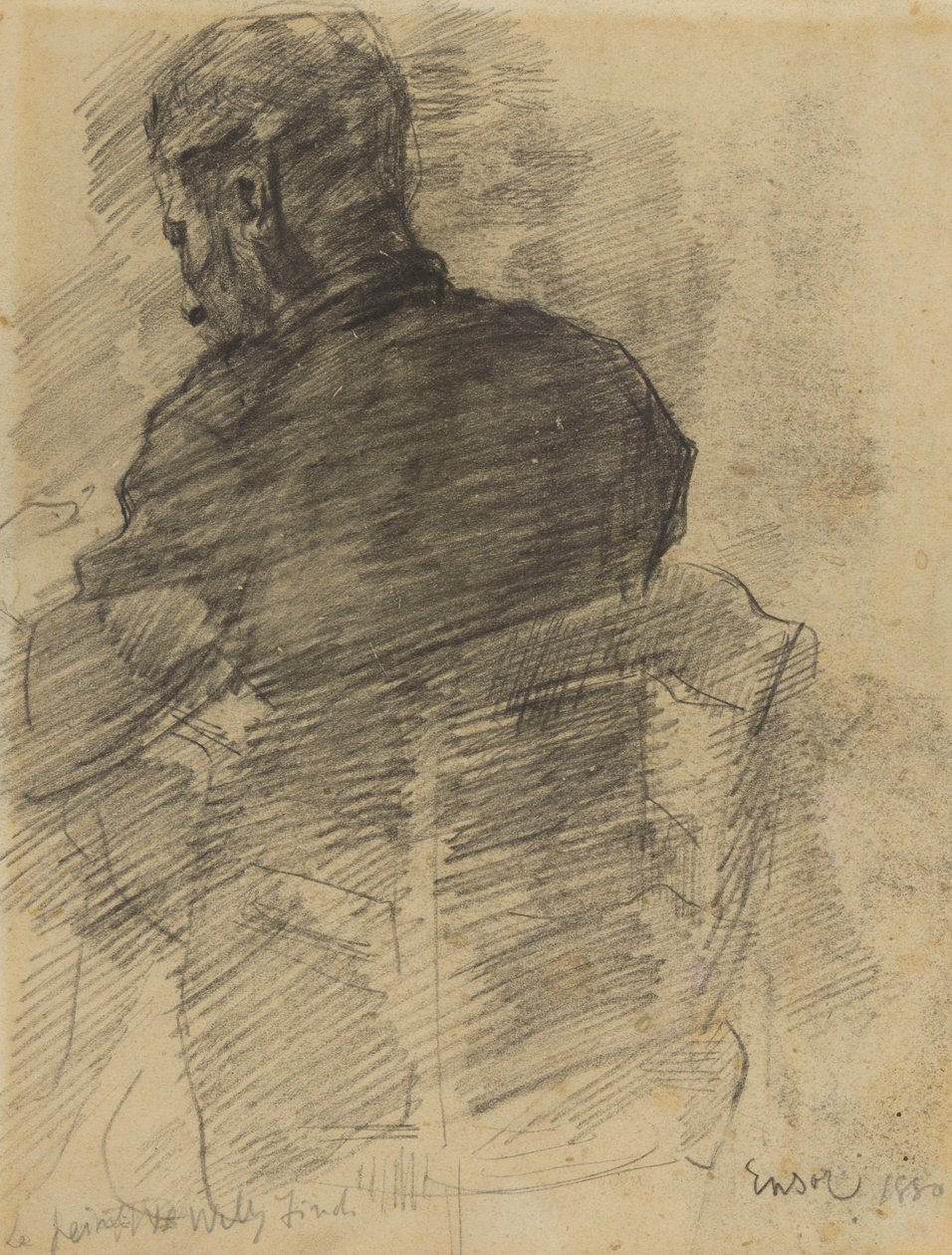 Willy Finch visto de costas de James Ensor