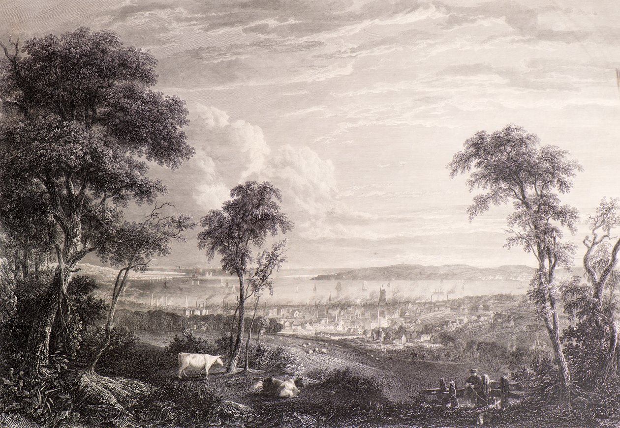 Vista de Dundee de Balgay Hill de James Fenton