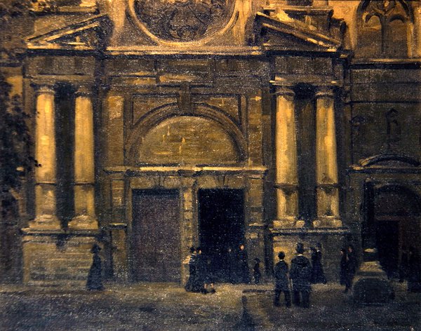 O Portal, c.1910 (óleo sobre tela) de James Ferrier (attr. to) Pryde