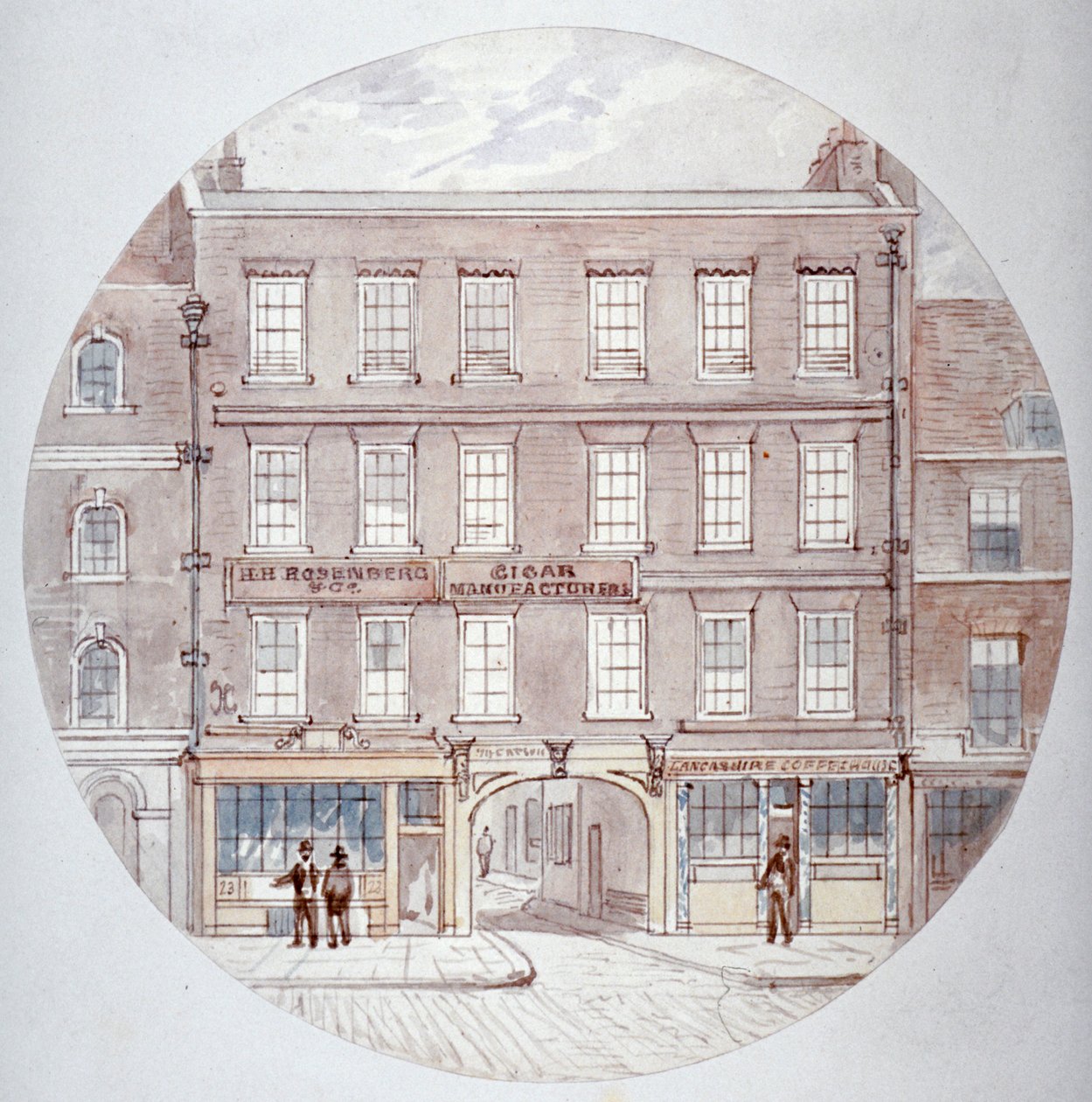 22 e 23 Farringdon Street, City of London, c1855.                      de James Findlay