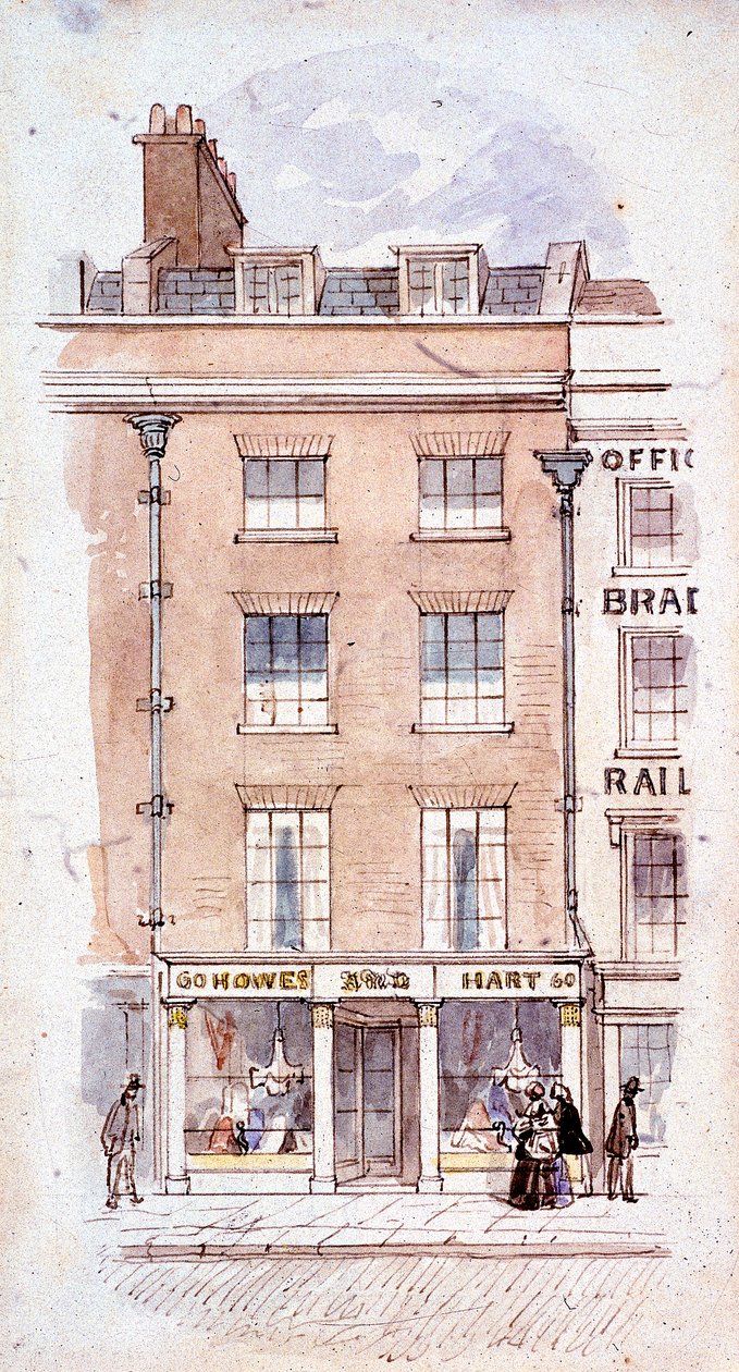 Howes e Hart, Fleet Street, Londres, c1820 de James Findlay