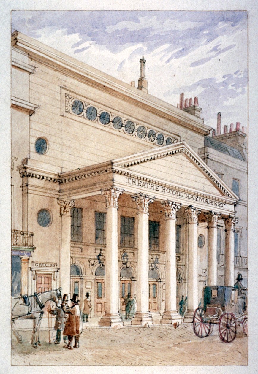 The Theatre Royal, Haymarket, Westminster, Londres, c1840 de James Findlay