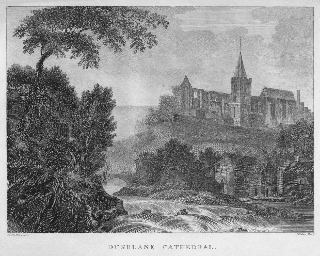 Catedral de Dunblane, 1804 de James Fittler