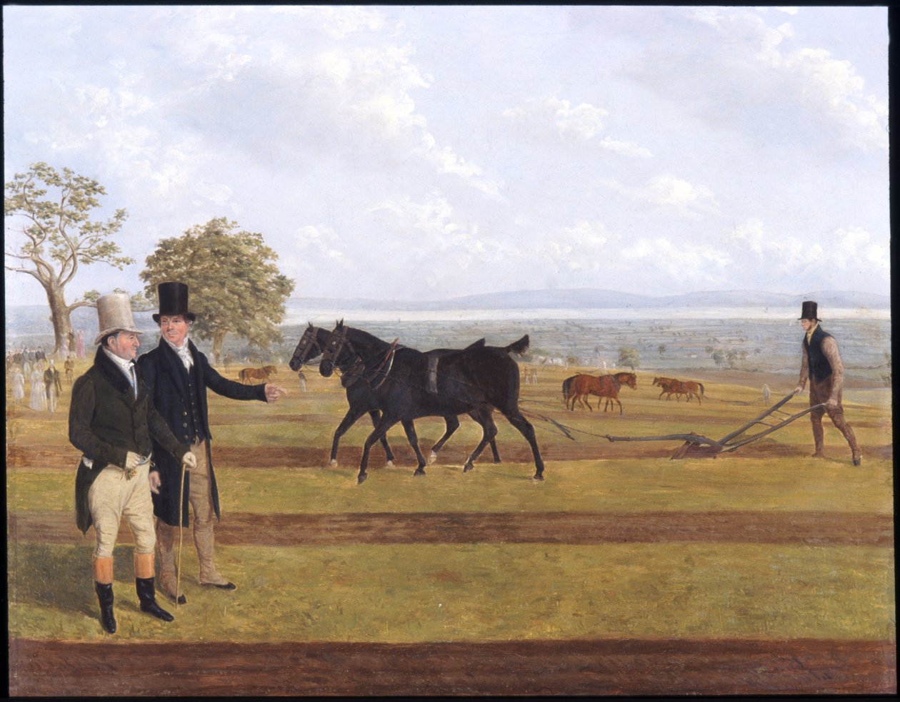 Sir Charles Morgan no jogo de lavoura de Castleton de James Flewitt Mullock
