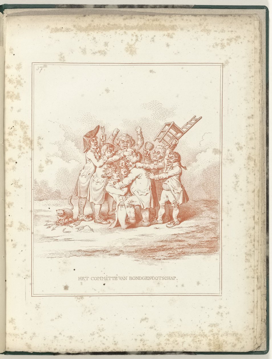 Comité da Aliança, 1795
O Comité da Aliança (título sobre o objecto)
Hollandia Regenerata (título da série) de James Gillray (possibly)