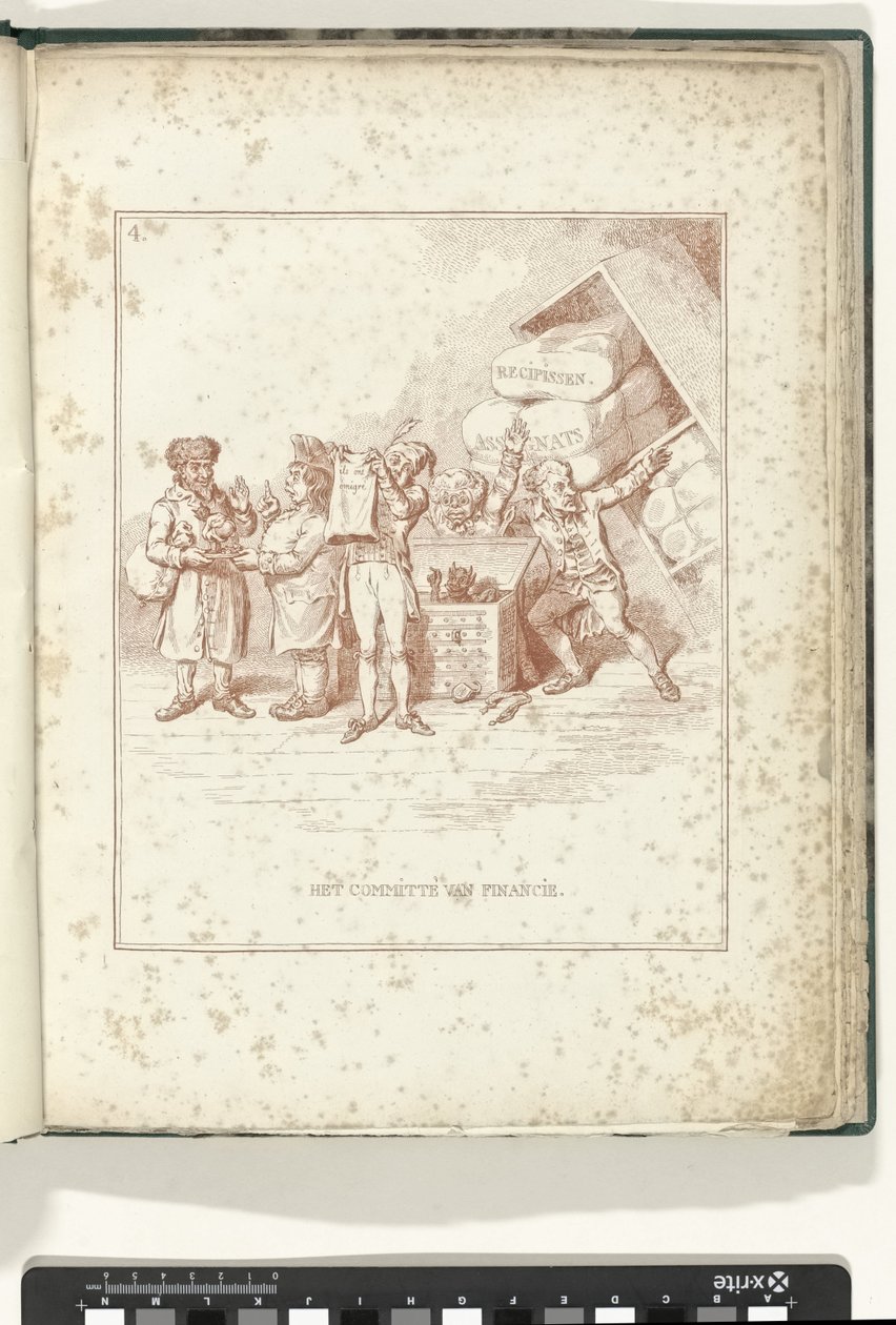 Comitê de Finanças, 1795 O Comitê de Finanças (título do objeto) Hollandia Regenerata (título da série) de James Gillray (possibly)