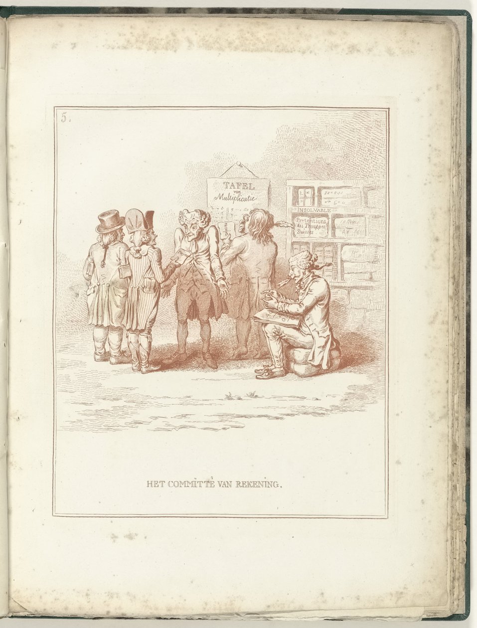 Comité de Contas, 1795
Comité de Contas (título sobre o objecto)
Hollandia Regenerata (título da série) de James Gillray (possibly)