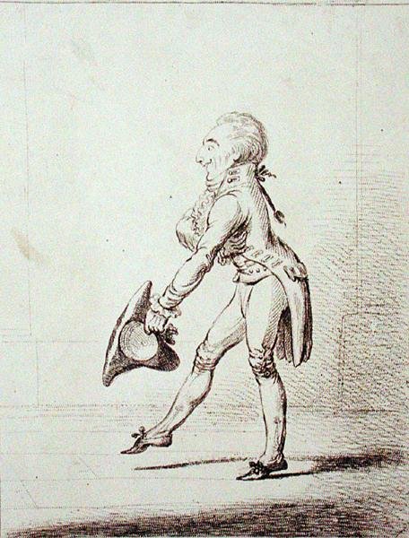 Um Mestre de Cerimônias, publicado por Hannah Humphrey em 1803 (gravura) de James Gillray