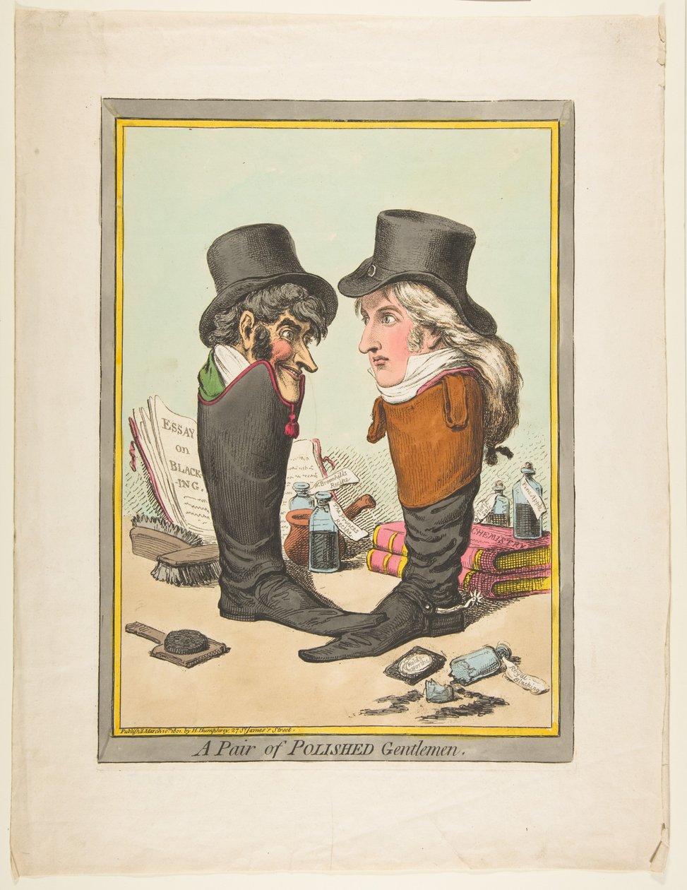 Um par de senhores polidos, 10 de março de 1801. de James Gillray