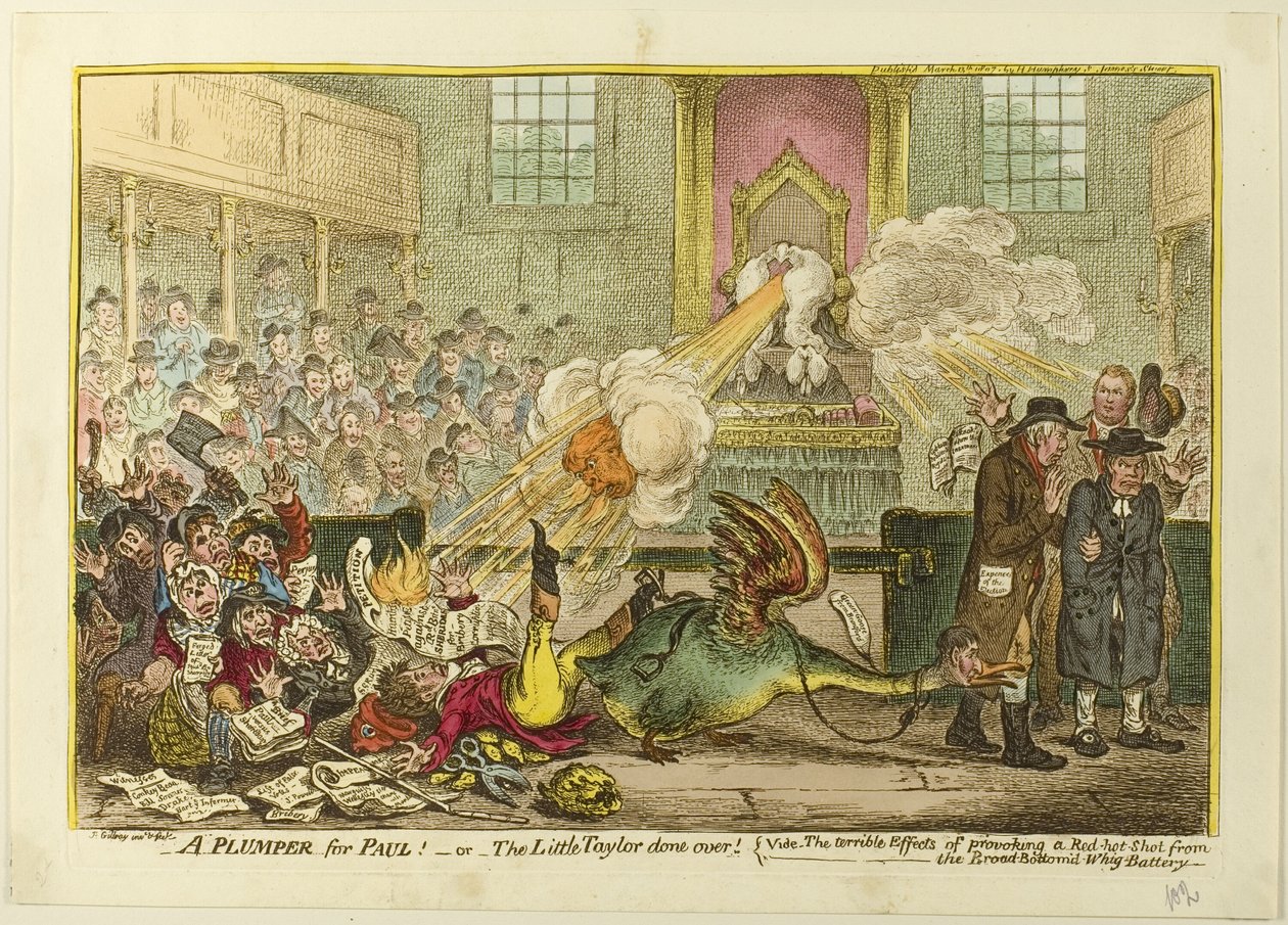 Um plumper para o Paul de James Gillray