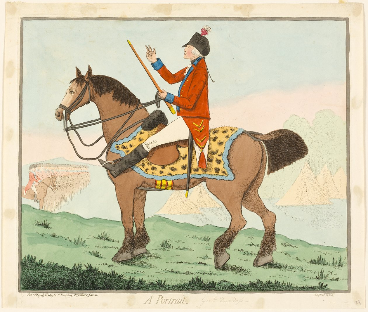 Um retrato de James Gillray