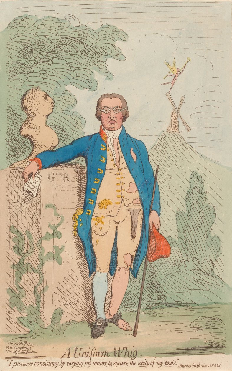 Um Whig de uniforme --- de James Gillray