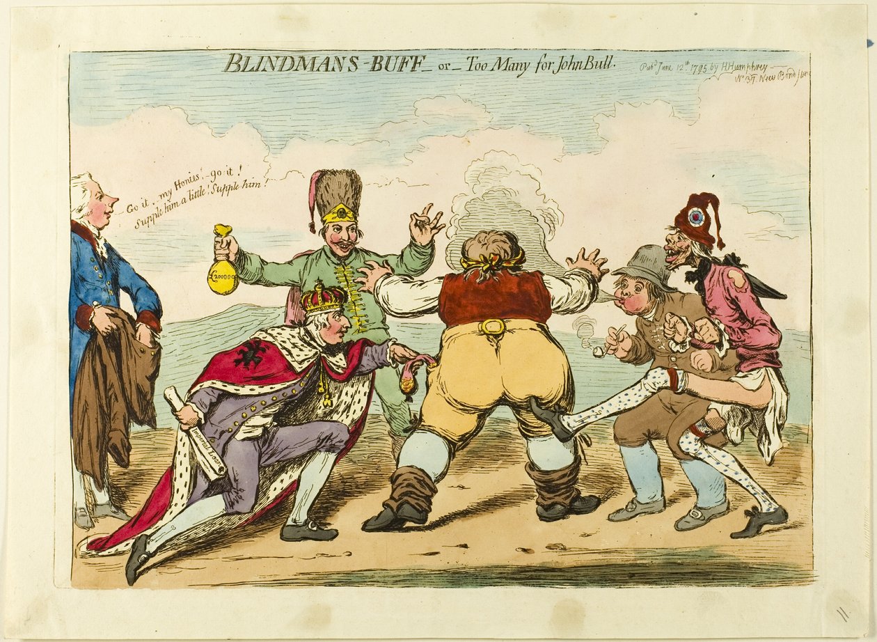 O Bufo do Cego ou Demasiado para John Bull de James Gillray