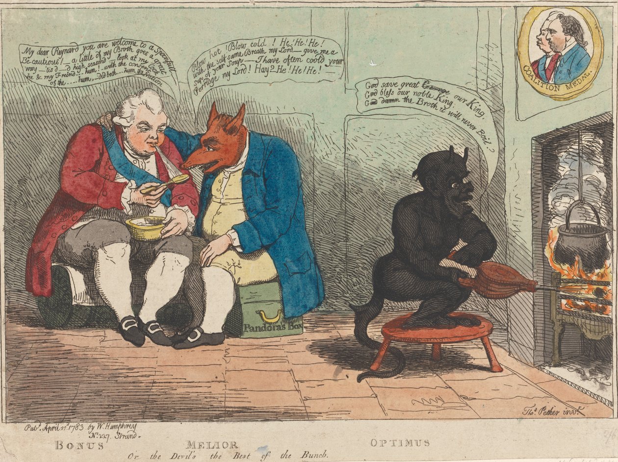 Bonus - Melior - Optimus, oder der Teufel ist der Beste der Gruppe de James Gillray