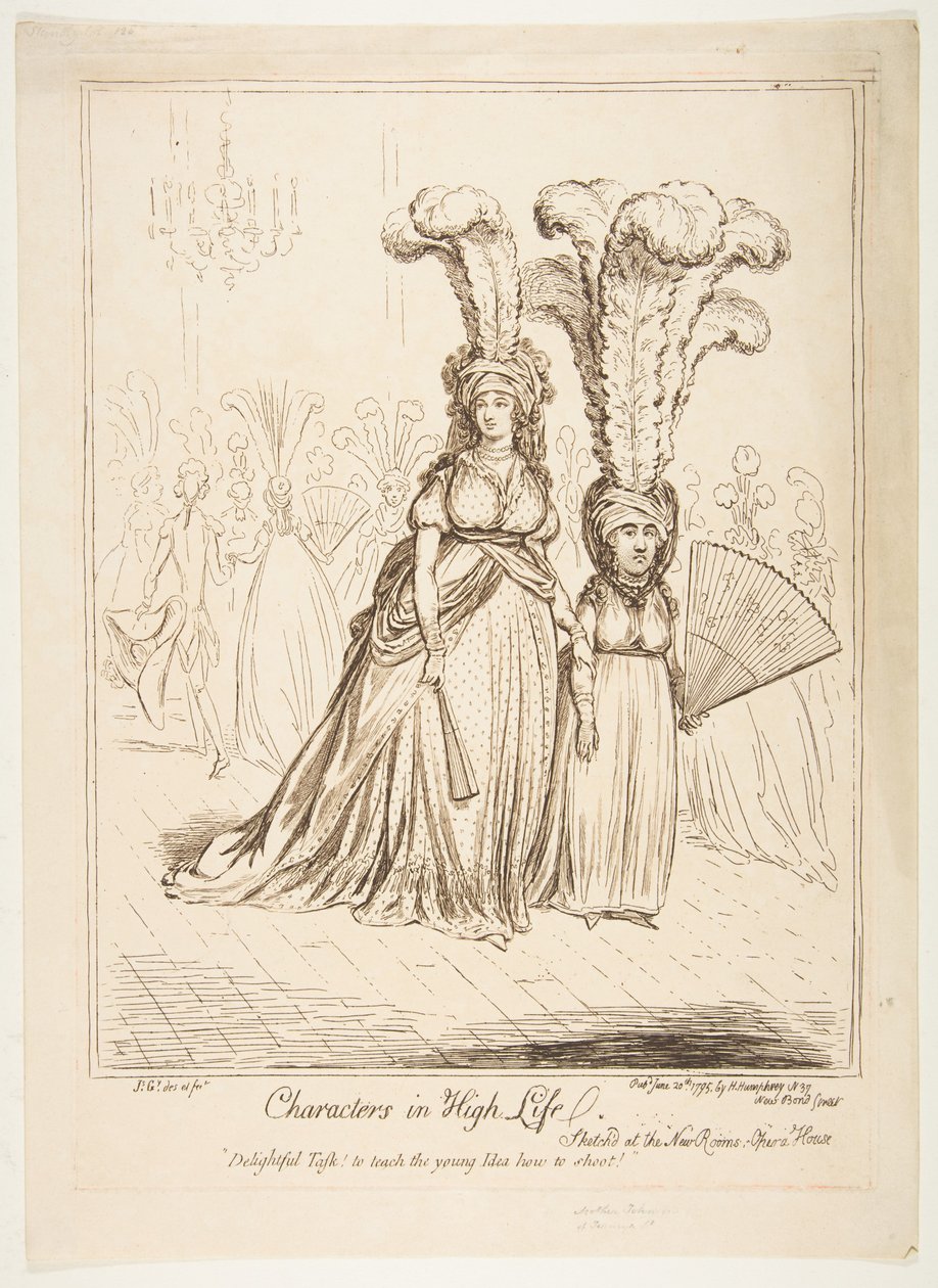 Personagens em High Life, 20 de junho de 1795. de James Gillray