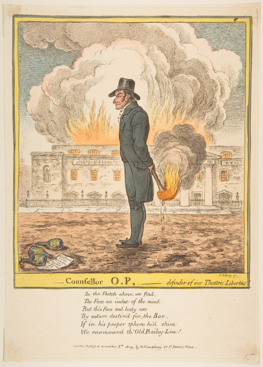 Conselheiro OP-Defensor de nossas Liberdades Teatrais, 5 de dezembro de 1809. de James Gillray