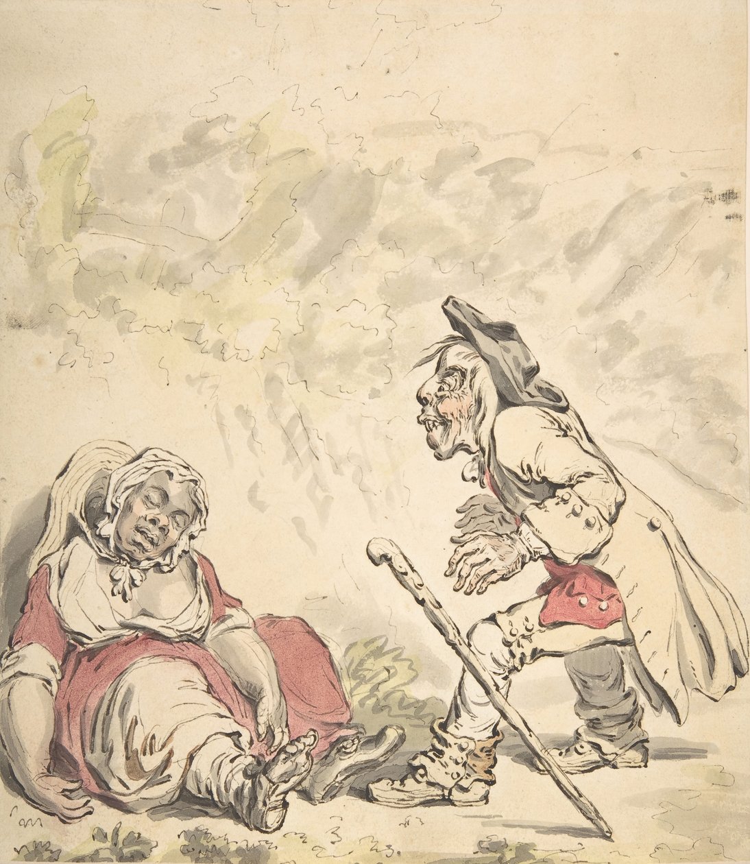 Cymon e Ifigênia, 1796. de James Gillray