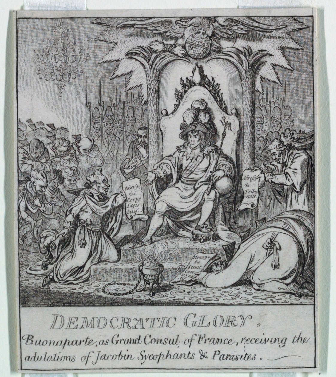 "Democracia, ou um Esboço de de James Gillray