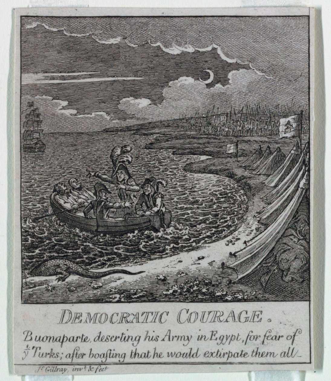 "Democracia, ou um Esboço de de James Gillray