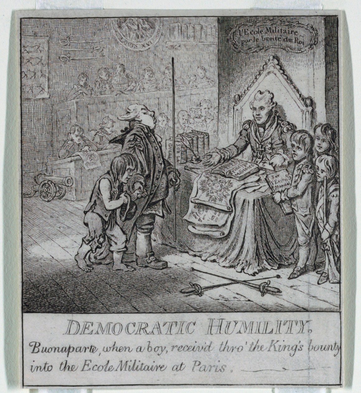 "Democracia, ou um Esboço de de James Gillray